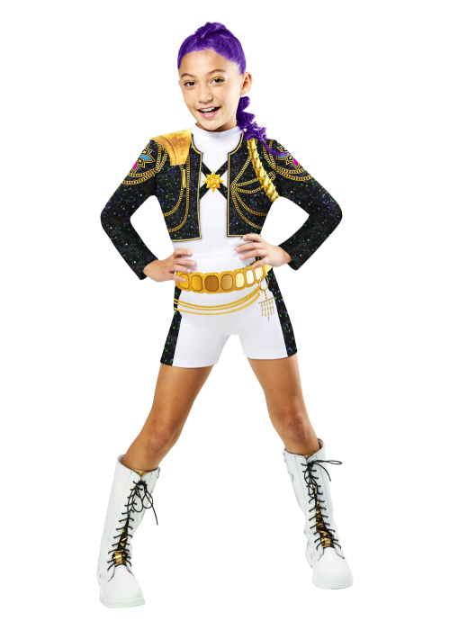 Disfraz de Guerrera K-POP Rumi Golden para Niña - Disfraces Cazadoras Demonios - Disfraces de Las Guerreras K-POP infantiles