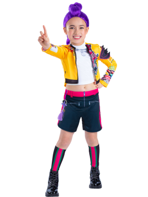 Disfraz de Guerrera K-POP Rumi Classic para Niña - Disfraces Cazadoras Demonios - Disfraces de Las Guerreras K-POP infantiles