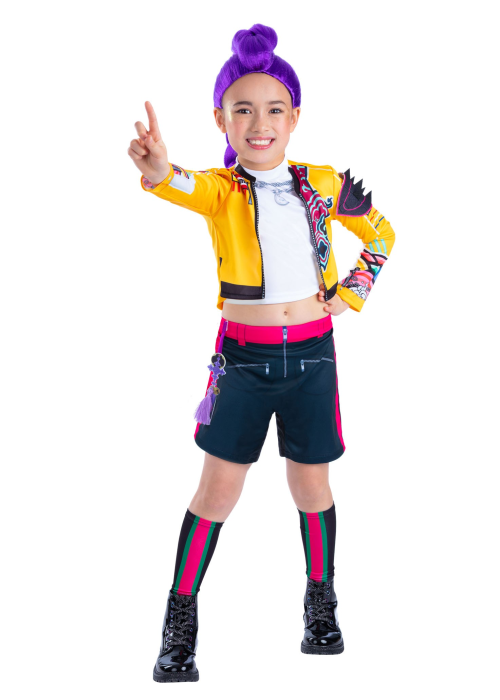 Disfraz de Guerrera K-POP Rumi Classic para Niña - Disfraces Cazadoras Demonios - Disfraces de Las Guerreras K-POP infantiles