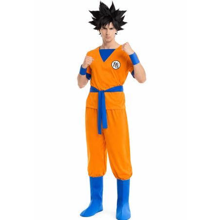 Disfraz De Guerrero Goku Naranja adulto - Disfraces de Dragon Ball - Disfraces de Bola de Dragon Adulto