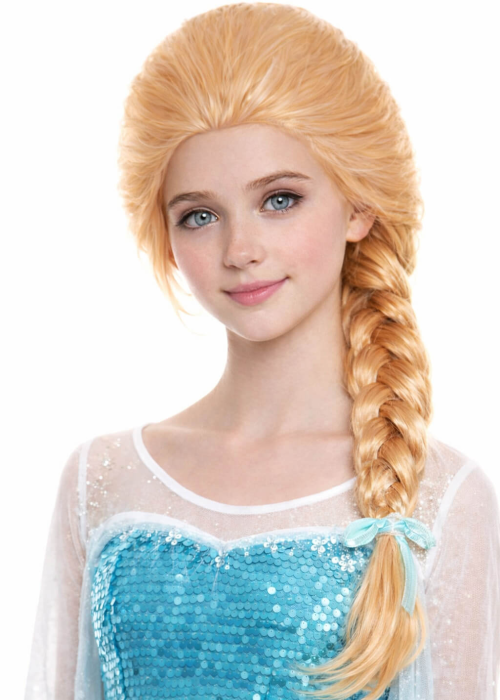 Peluca Elsa Princesa De Hielo - Complementos Frozen Disney - Pelucas