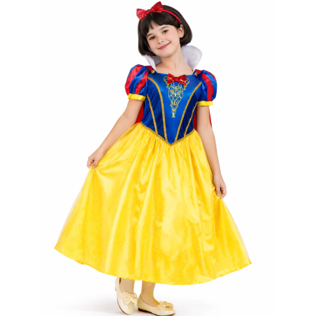 Disfraz De Blancanieves Niña - Disfraces Princesas Disney - Disfraces de Princesa de las Nieves infantiles