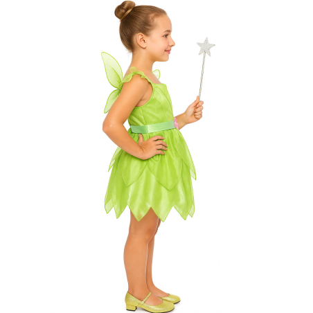 Disfraz Campanilla Hada Verde Niña - Disfraces de Hadas - Disfraces de Peter Pan Infantiles