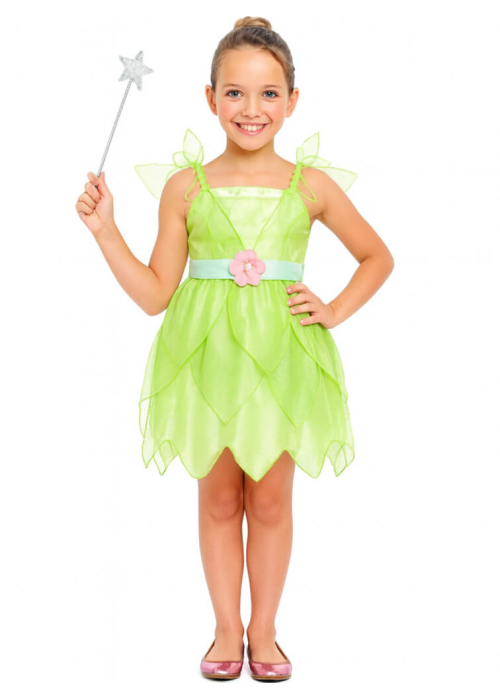 Disfraz Campanilla Hada Verde Niña - Disfraces de Hadas - Disfraces de Peter Pan Infantiles