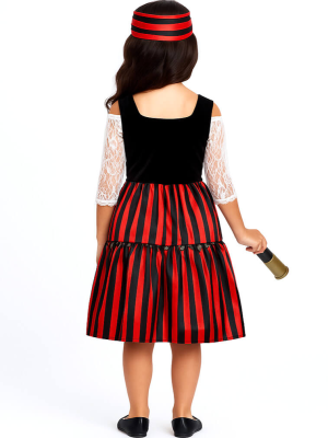 Disfraz De Piratesa Rayas Infantil