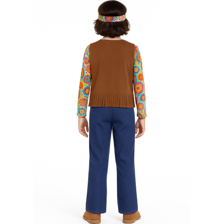 Disfraz De Hippie Marron Infantil