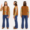 Disfraz De Hippie Marron Adulto
