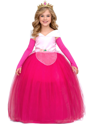 Disfraz De Princesa Rosa Tul