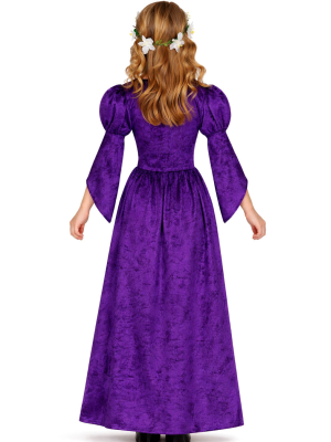 Comprar el Vestit de Dama Medieval Blau Infantil per només 15.00€ – vestit de Botiga en línia