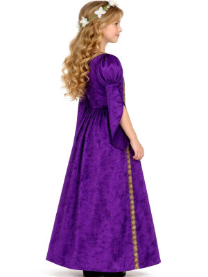 Comprar el Vestit de Dama Medieval Blau Infantil per només 15.00€ – vestit de Botiga en línia