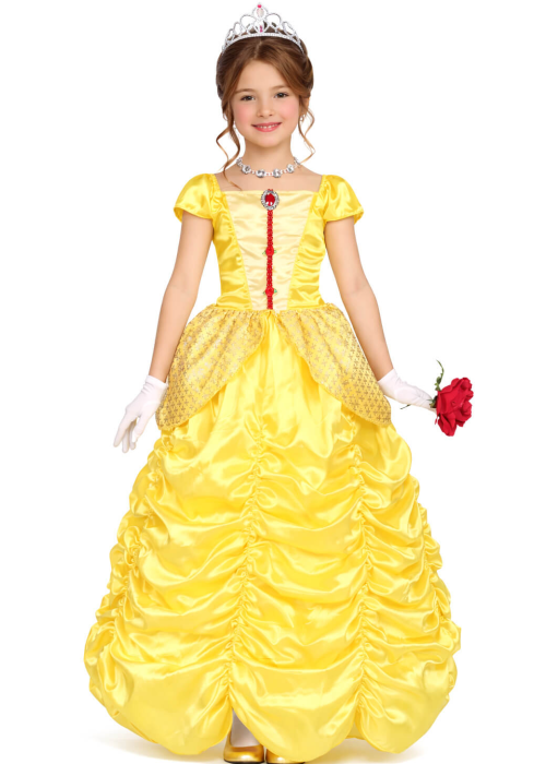 Disfraz De Bella Princesa Amarilla niña - Disfraces Princesas