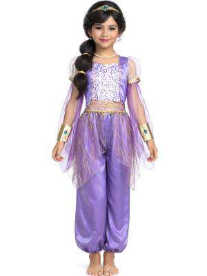 Disfraz De Princesa Arabe Morado Niña - Disfraces de Jasmin