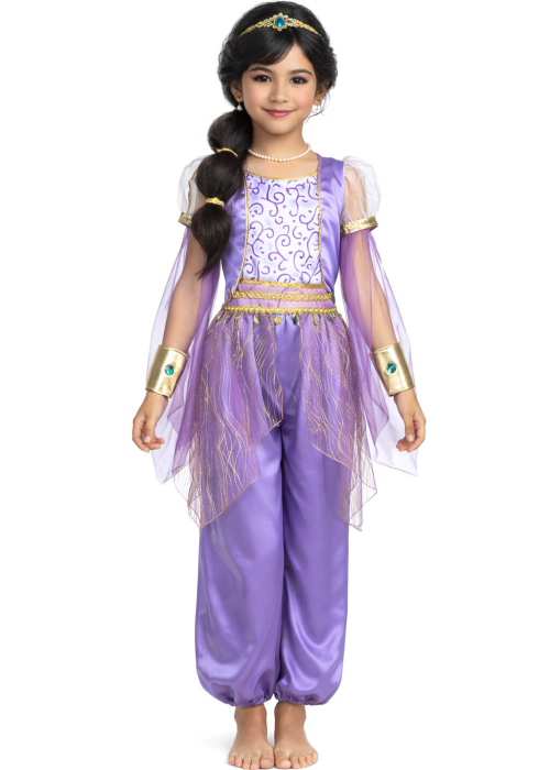 Vestit De Princesa Àrab De Color Porpra Nen