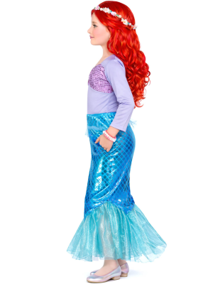 Costume De Sirène Bleue Enfant