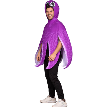 Disfraz De Pulpo Morado adulto - Disfraces Animales Marinos - Disfraces de Animales Adultos