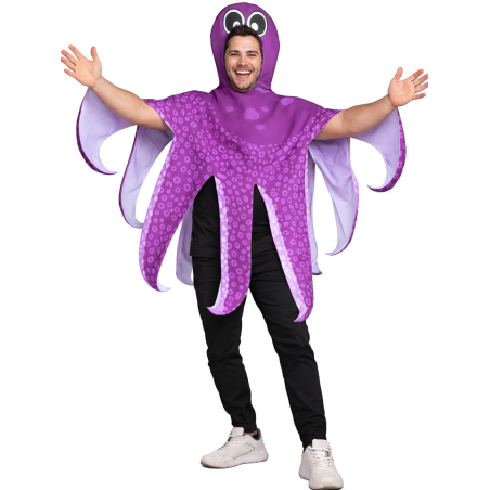 Disfraz De Pulpo Morado adulto - Disfraces Animales Marinos - Disfraces de Animales Adultos