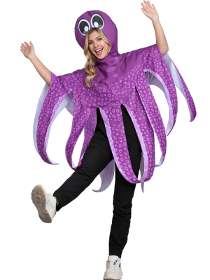 Disfraz De Pulpo Morado adulto - Disfraces Animales Marinos - Disfraces de Animales Adultos