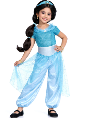 Disfraz De Princesa Arabe Azul Niña - Disfraces de Jasmin - Disfraces para Niña
