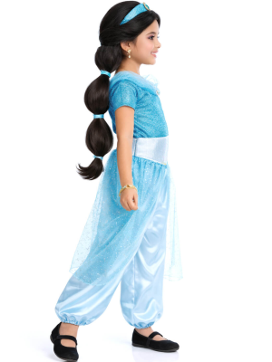 Disfraz De Princesa Arabe Azul Niña - Disfraces de Jasmin - Disfraces para Niña