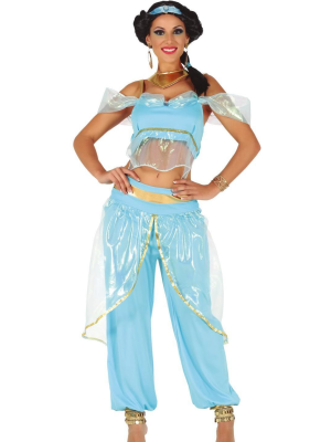 Disfraz De Princesa Arabe Azul - Disfraces de Arabe para Mujer