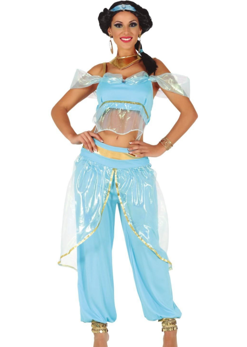 Disfraz De Princesa Arabe Azul - Disfraces de Arabe para Mujer