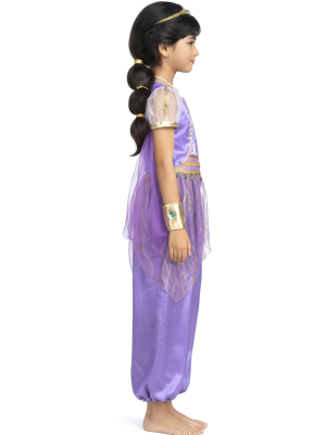 Disfraz De Princesa Arabe Morado Niña - Disfraces de Jasmin
