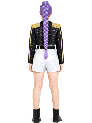 Disfraz de Guerrera K-POP Rumi Golden para Mujer - Disfraces Cazadoras Demonios - Disfraces de Las Guerreras K-POOP