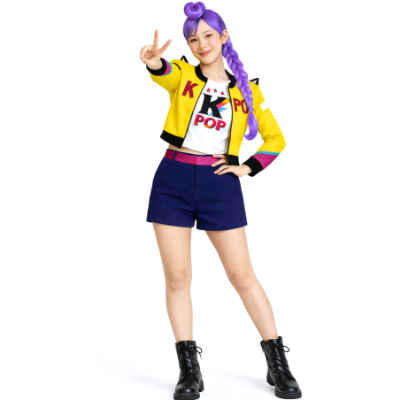 Disfraz de Guerrera K-POP Rumi para Mujer - Disfraces Cazadoras Demonios - Disfraces de Las Guerreras K-POP para Adulto