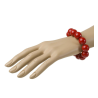 Pulsera de Bolas Roja - Pendientes, Collares y Pulseras