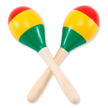 Maracas de Madera 2 Unid - Instrumentos Musicales