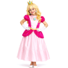 Disfraz De Princesa Rosa Peach niña - Disfraces Mario y Luigi