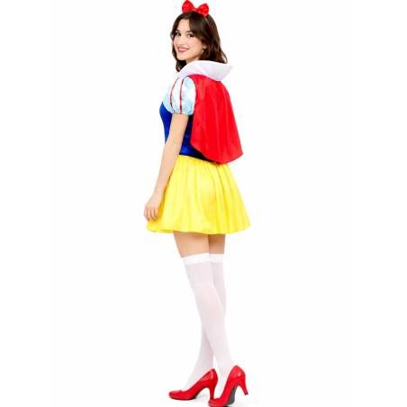 Disfraz De Blancanieves Corto mujer - Disfraces Princesas Disney - Disfraces de Princesa de las Nieves adultos