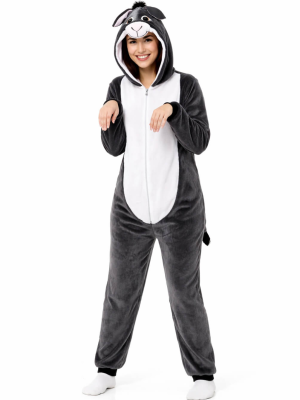 Disfraz De Burro Pijama Peluche Para Adulto