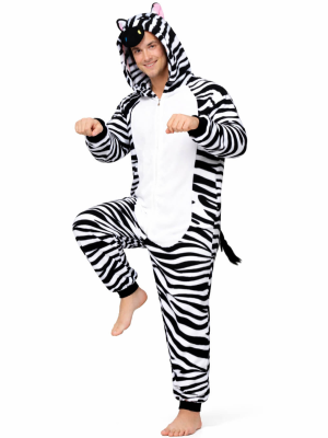 Disfraz De Cebra Pijama Peluche mujer - Disfraces de Animales