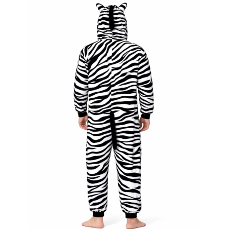 Disfraz De Cebra Pijama Peluche adulto - Disfraces de Animales - Disfraces de Animales Adultos