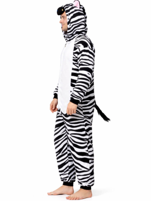 Disfraz De Cebra Pijama Peluche adulto - Disfraces de Animales - Disfraces de Animales Adultos