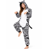 Disfraz De Cebra Pijama Peluche chica - Disfraces de Animales