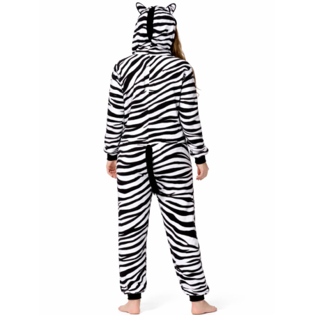 Disfraz De Cebra Pijama Peluche adulto - Disfraces de Animales - Disfraces de Animales Adultos