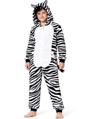Disfraz De Cebra Pijama Peluche Infantil