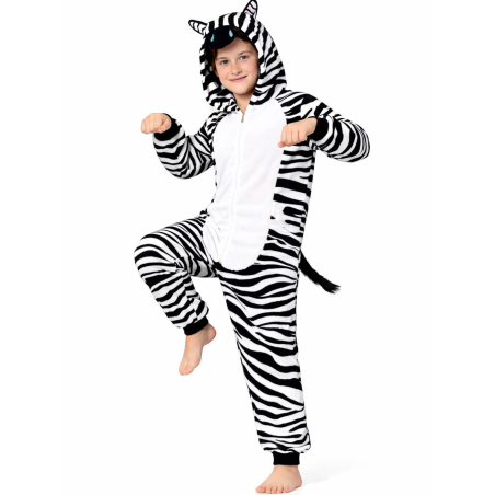 Disfraz De Cebra Pijama Peluche Niño - Disfraces Animales