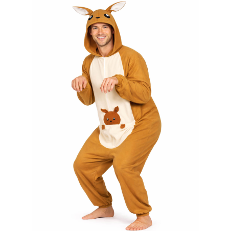 Disfraz De Canguro Pijama chico - Disfraces Animales hombre