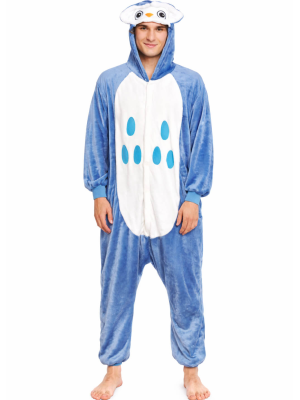 Disfraz De Buho Pijama Peluche Adulto - Disfraces Aves y Animales