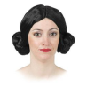 Peluca Princesa del Espacio Negra - Complementos de Star Wars