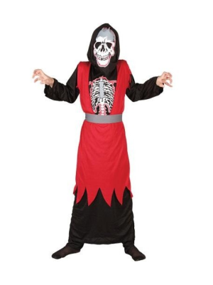 Disfraz De Esqueleto Rojo Infantil - Disfraces Calaveras y Catrinos