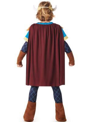 Disfraz De Vikingo Azul Infantil - Disfraces De Barbaros y Vikingos - Disfraces de Vikingos para Niños