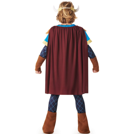 Disfraz De Vikingo Azul Infantil - Disfraces De Barbaros y Vikingos - Disfraces de Vikingos para Niños