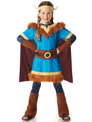 Disfraz De Vikingo Azul Infantil - Disfraces De Barbaros y Vikingos - Disfraces de Vikingos para Niños