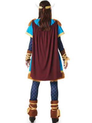 Disfraz De Vikinga Azul Mujer - Disfraces De Barbaros y Vikingos - Disfraces de Vikingos para Mujer