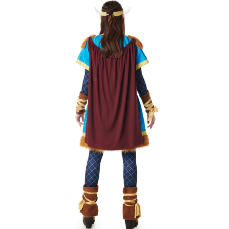 Disfraz De Vikinga Azul Mujer - Disfraces De Barbaros y Vikingos - Disfraces de Vikingos para Mujer