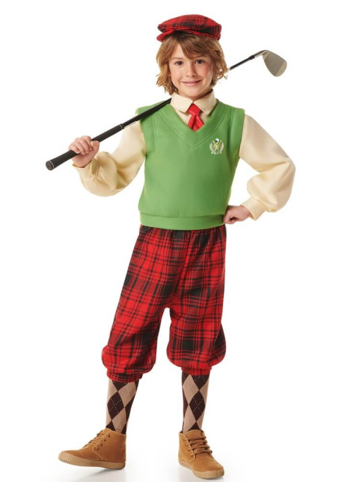 Disfraz De Jugador de Golf Infantil - Disfraces de Deportes - Disfraces de Deporte para Niño